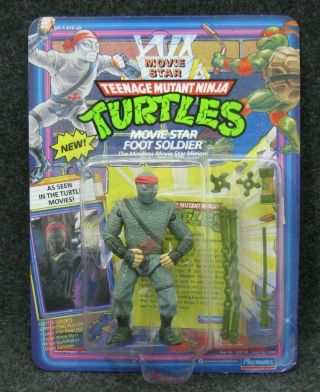 1992 Playmates Teenage Mutant Ninja Turtles Tmnt Movie Star Foot Soldier Figure