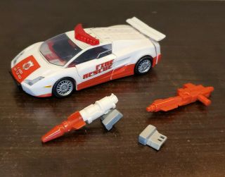 2010 Transformers Generations G1 RED ALERT Deluxe class complete UPGRADE 3