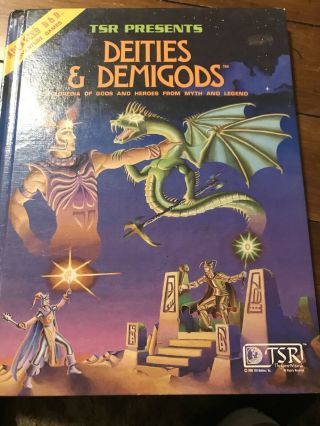 Ad&d Dungeons & Dragons Deities And Demigods 128 Pages 1980 Edition