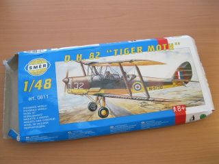 Smer 1/48 Dehavilland Dh 82 Tiger Moth 0811 Plastic Model Kit