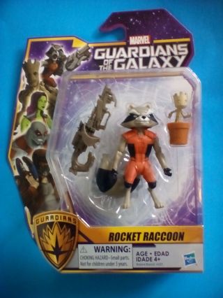 Marvel Guardians Of The Galaxy Rocket Racoon & Baby Groot 3.  5 " Action Figure