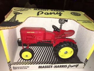 Massey Harris 1/16 Scale Pony Tractor Farm Toy Diecast Scale Models