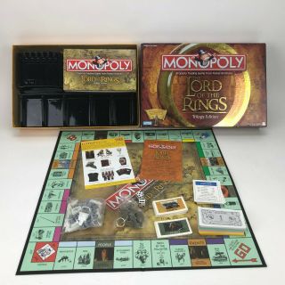 Lord Of The Rings Trilogy Edition Monopoly Board Game - Complete