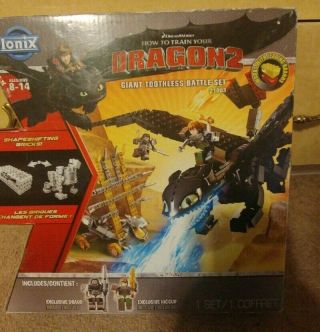 Dreamworks Ionix: How To Train Your Dragon 2 Giant Toothless Battle Building Set