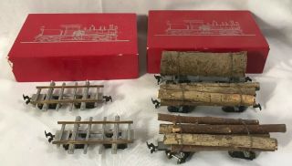 Keystone Locomotive Hon3 Log Car Kit Ho - 103 & Log Buggie Ho - 100 (in Boxes)