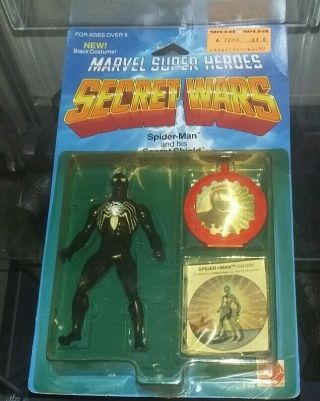 Marvel Secret Wars Spider - Man Black Costume Figure Very Rare