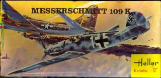 1/72 Heller Models Messerschmitt Bf - 109k German Fighter
