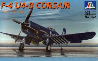 1/72 Italeri Models Vought F4u - 4b Corsair U.  S.  Navy & Marine Corps