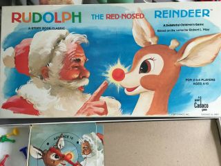Cadaco 1977 - Rudolph The Red Nosed Reindeer Game - Fast - Paced & Fun Kids Game