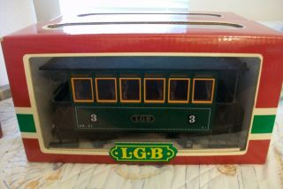 Lgb Made In W.  Germany By Lehmann The Big Train 3040 Passenger Car Orig.  Box