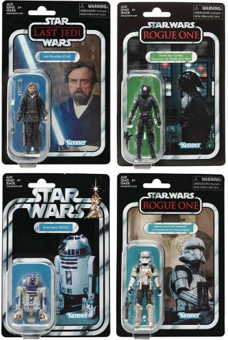 Star Wars Vintage 3.  75 Inch Figures (2019 Wave 7) - Set Of 4 (vc146 To Vc149)
