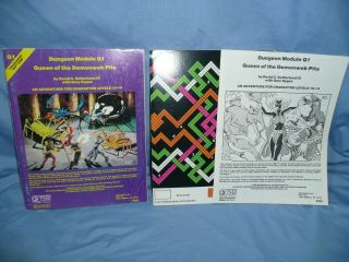 Tsr Advanced Dungeons & Dragons Module Q1 Queen Of The Demonweb Pits 9035