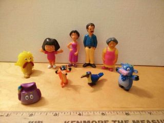 9 Nick Jr.  Dora The Explorer Toy Figures Cake Toppers