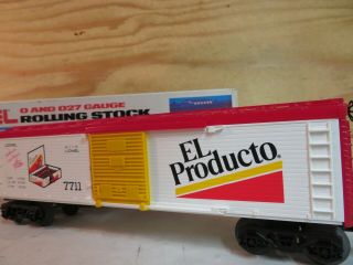 Lionel Train Tobacco Series El Producto Cigars Billboard Box Car 6 - 7711