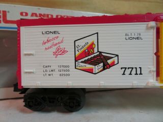 LIONEL TRAIN TOBACCO SERIES EL PRODUCTO CIGARS BILLBOARD BOX CAR 6 - 7711 3