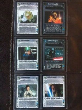 Star Wars Ccg Enhanced Premiere Complete Set (6 Cards) M/nm