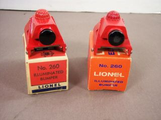 Lionel Postwar No.  260 Track Bumpers In Boxes