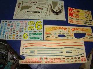 Vintage Amt And Mpc Decal Sheets For Pontiacs And Gto Funny Cars