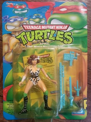 Tmnt April The Ninja Newscaster 1992 Moc Ninja Turtles Playmates Toys