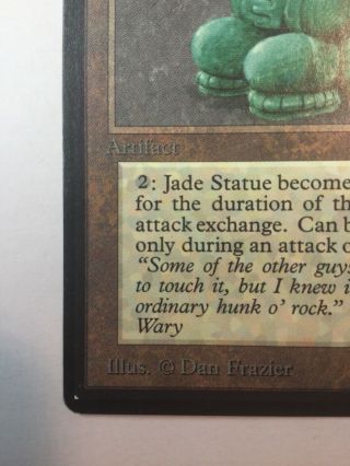 1x Beta Jade Statue MTG Beta 7