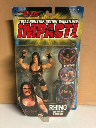Tna 2006 Impact Rhino Action Figure - In Packaging
