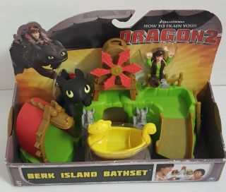 How To Train Your Dragon2 Berk Island Bathset Bathtub Water Toy Hiccup Toothless