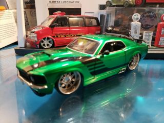 2005 Jada Toys Dub City Bigtime Muscle (green) 1970 Ford Mustang Boss 429 1:24 S