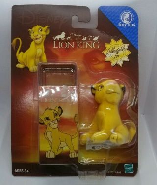 Tiny Tins Disney The Lion King " Simba " Mini Plush Toy Collectible 2003 Hasbro