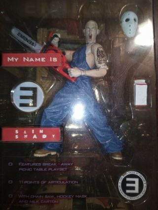 Eminem Action Figure My Name Is Slim Shady 2001 (art Asylum) With Chainsaw