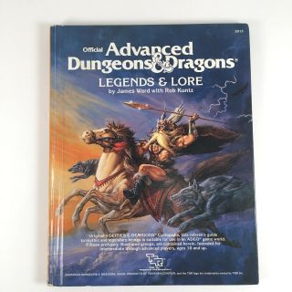 Ad&d Legends & Lore - Advanced Dungeon & Dragons Tsr 2013 - 1984 - Good