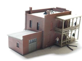 HO Scale 1:87 - Factory Industrial Building Structure for Model Train Layout 5