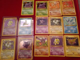 Pokemon Base Set Fossil Wotc Near Complete No Trainers / Energy Legit 260 Cards