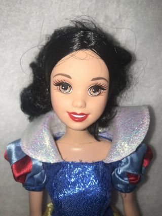 Disney Gem Princess Snow White 11” Doll Mattel 2006 Big Brown Eyes
