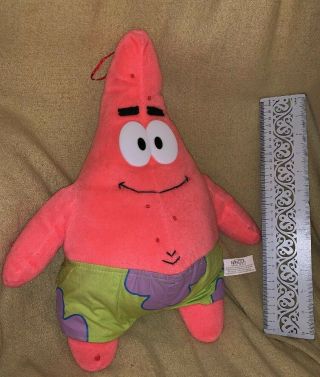 15” Rare Nanco Patrick Star Spongebob Squarepants Nickelodeon Plush Toy