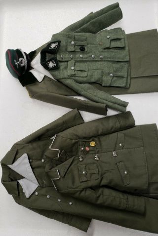 1:6 Scale Wwii 3r German Officer Tunics X2 & Hat,  Cyber Hobby.