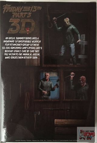 ULTIMATE JASON VOORHEES 3D COVER NECA Friday The 13th PART 3 2016 7 