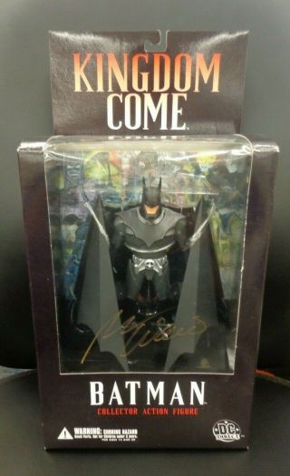 Batman Signed Action Figure Kingdom Come Comic Mark Waid Author