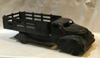 Vintage Marx Pressed Steel Stake Bed Truck 14 Inches 1940’s