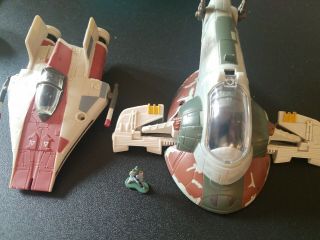 Star Wars Micro Machines Action Fleet Slave 1,  A Wing Fighter