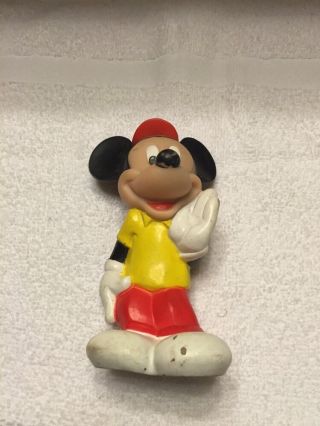 Vintage Playskool Mickey Mouse Rubber Squeaky Toy