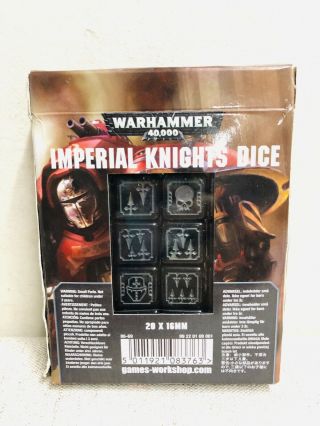 Warhammer 40,  000 (40k) - Games Workshop - Imperial Knights Dice 20 X 16mm