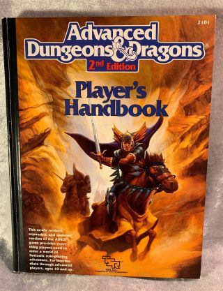 Ad&d - Advanced Dungeons And Dragons 2nd Ed Player 