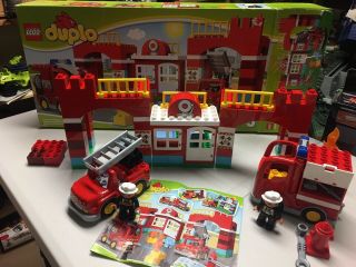 Lego Duplo Fire Station 10593 Fire Engines Firefighters & Instructions