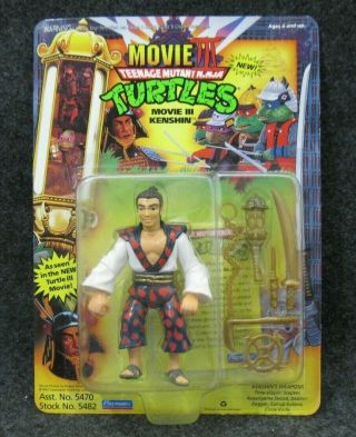 1992 Playmates Teenage Mutant Ninja Turtles Tmnt Movie Iii Kenshin Figure