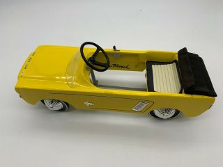 Vintage 1964 Mustang 1:3 Metal Pedal Car,  Signed Ken Kovach Rare