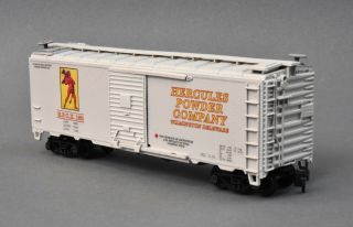 TWO Hercules Powder Co - Athearn 40 ' Tank Car and Boxcar - CUSTOM ONE OF A KIND 8