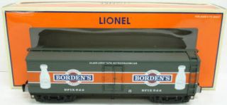 Lionel 6 - 17357 Borden‘s Woodsided Billboard Reefer Car Ln/box