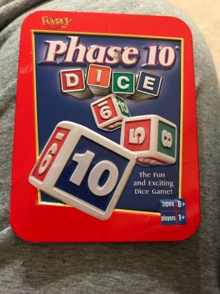 Phase 10 Dice Game Complete: 10 Dice,  Scorepad,  Instructions Cond