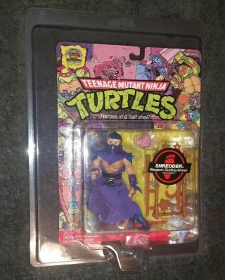Shredder 25th Anniversary Teenage Mutant Ninja Turtles Action Figure Moc W/ Case