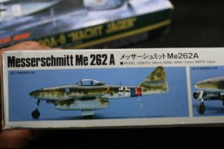 1/72 Hasegawa Messerschmitt Me 262 A German WWII Jet Fighter detail model 2